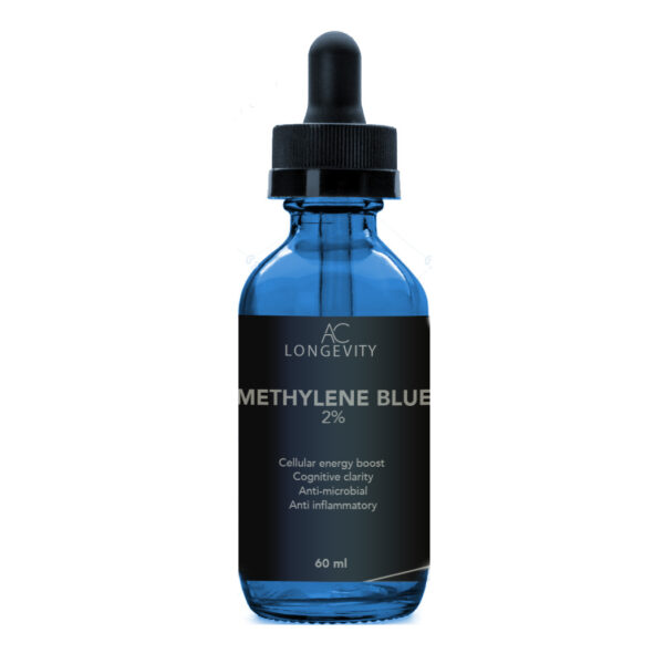 Methylene blue 2% 60 ml glass bottle formaldehyde free, 99% purity